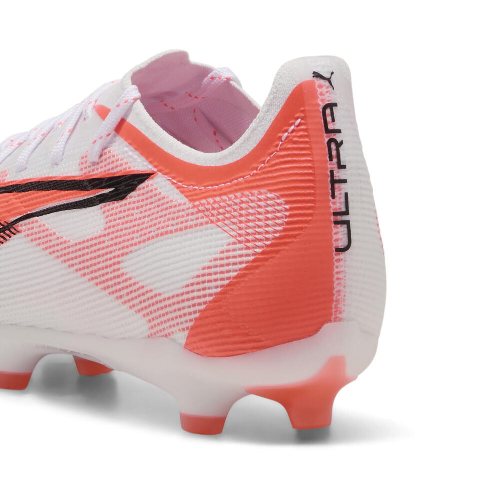 Buty piłkarskie ULTRA 5 PRO FG/AG PUMA White Black Glowing Red