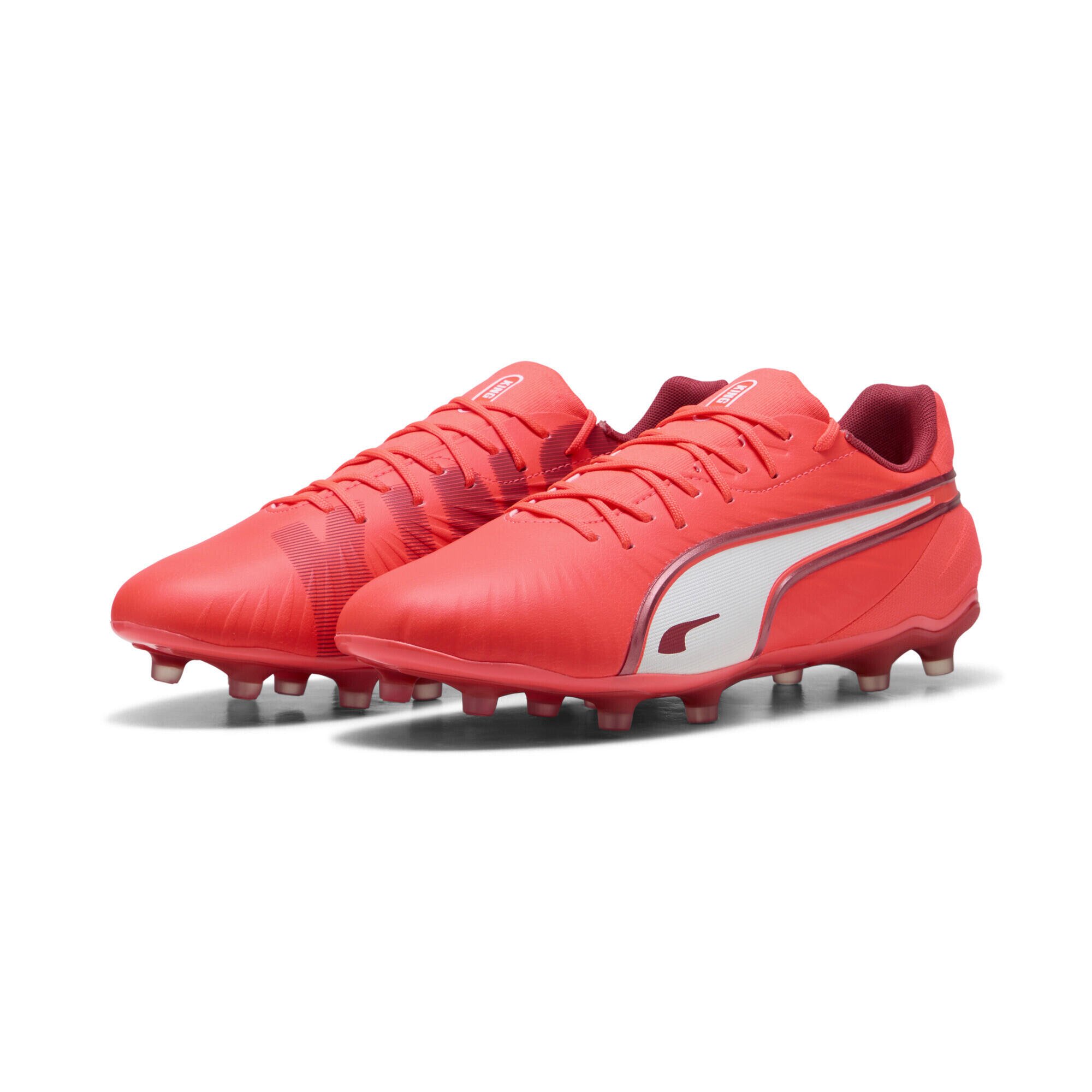 PUMA Unisex kopačky King Match PUMA Glowing Red White Fire