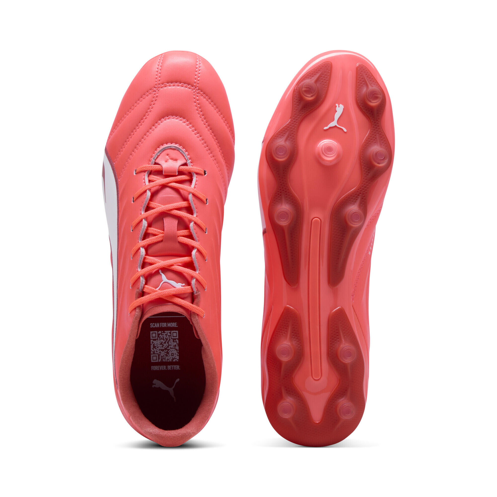 Scarpe da calcio KING PRO FG/AG PUMA Glowing Red White Fire 4/7