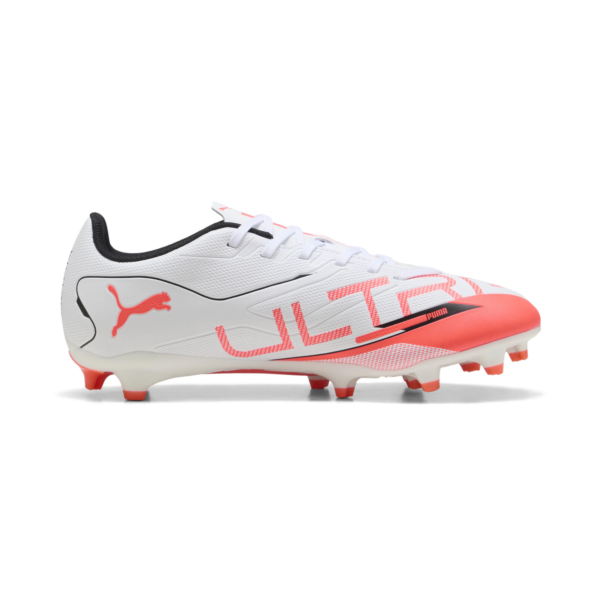 ULTRA 5 PLAY FG/AG Fußballschuhe Erwachsene PUMA White Black Glowing Red 7/7