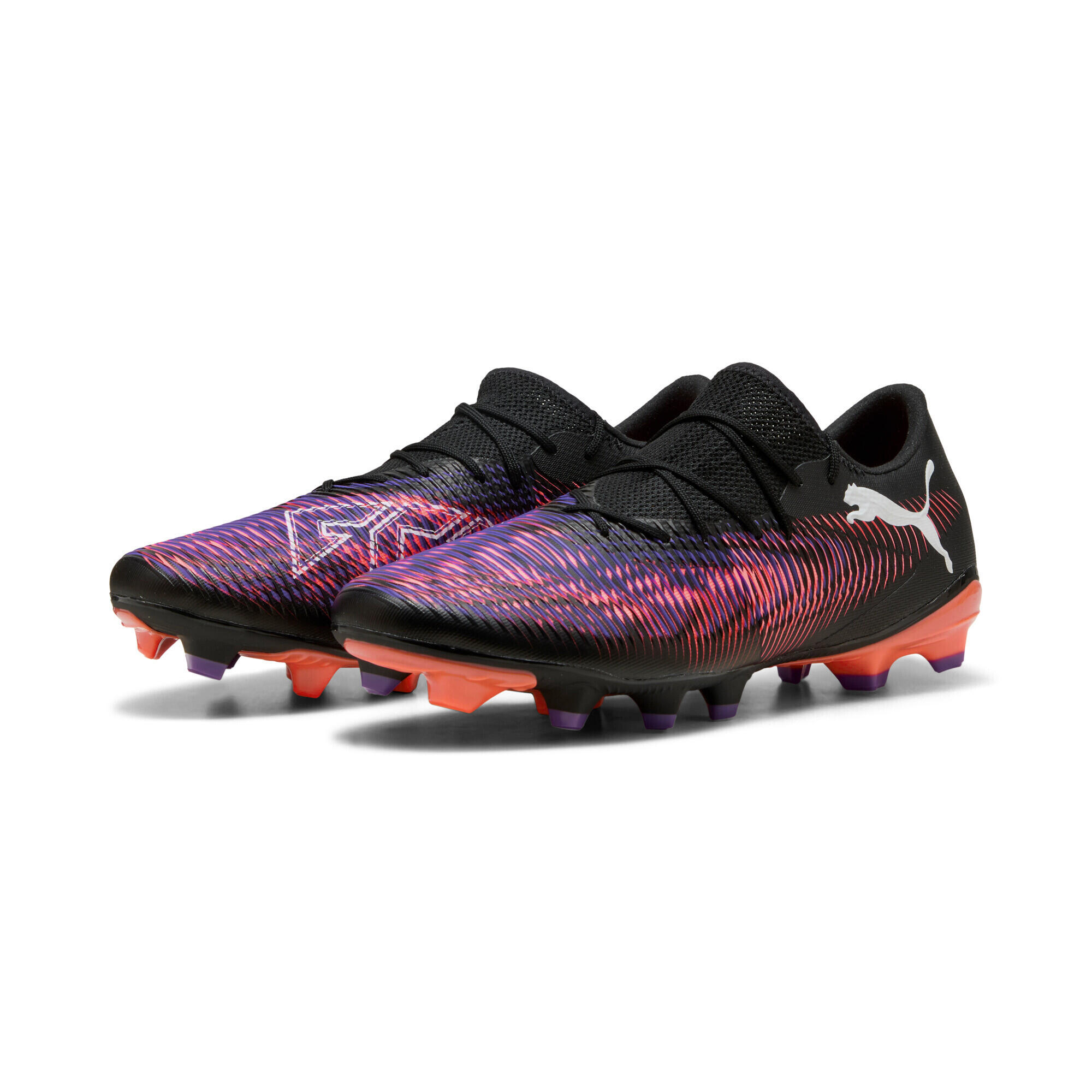 FUTURE 8 MATCH FG/AG lage voetbalschoenen PUMA Black White Glowing Red 2/7
