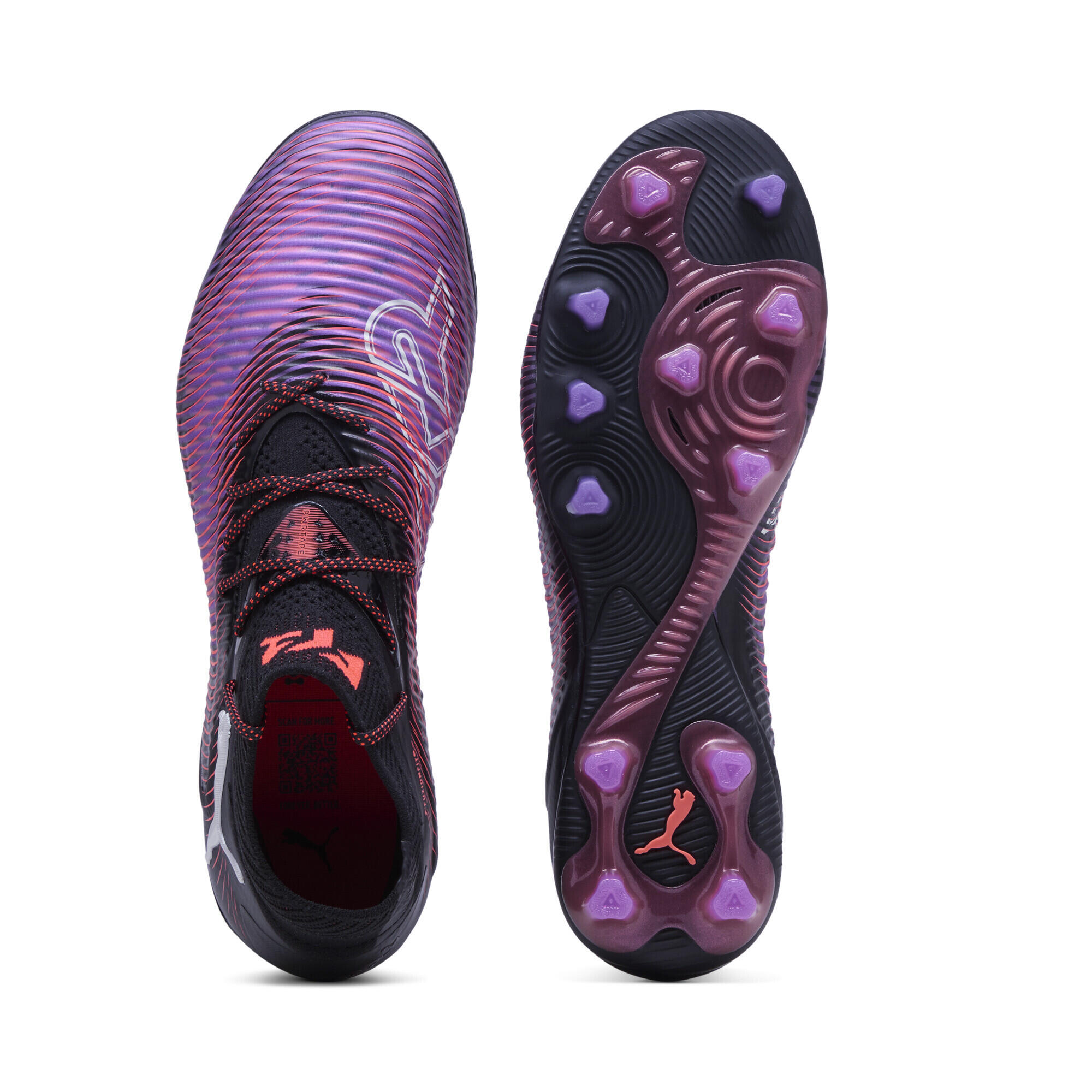 FUTURE 8 ULTIMATE AG voetbalschoenen PUMA Black White Glowing Red 6/7
