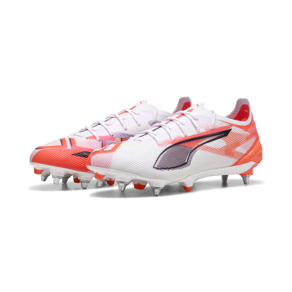 WHITE / BLACK / RED
