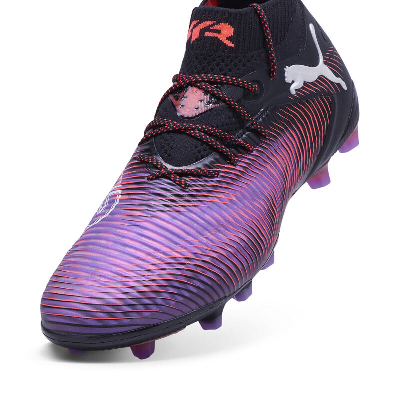 Botas de fútbol FUTURE 8 ULTIMATE AG PUMA Black White Glowing Red