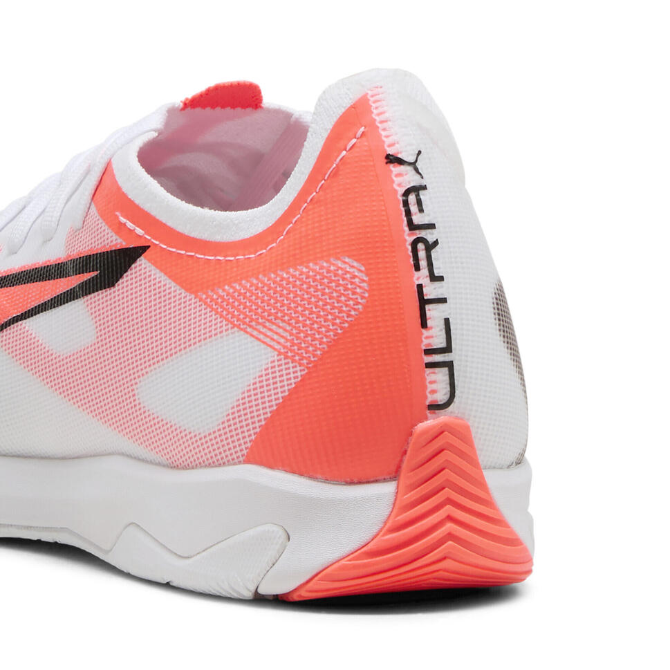Halowe buty piłkarskie ULTRA 5 MATCH IT PUMA White Black Glowing Red