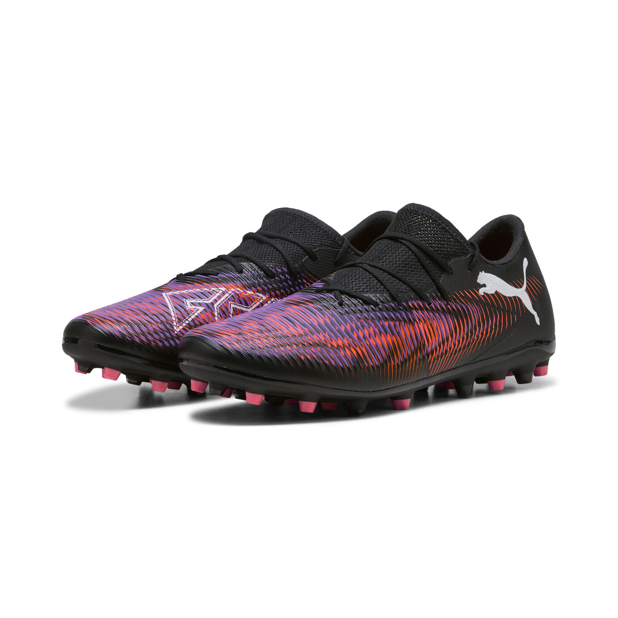 FUTURE 8 MATCH MG lage voetbalschoenen PUMA Black White Glowing Red 2/7