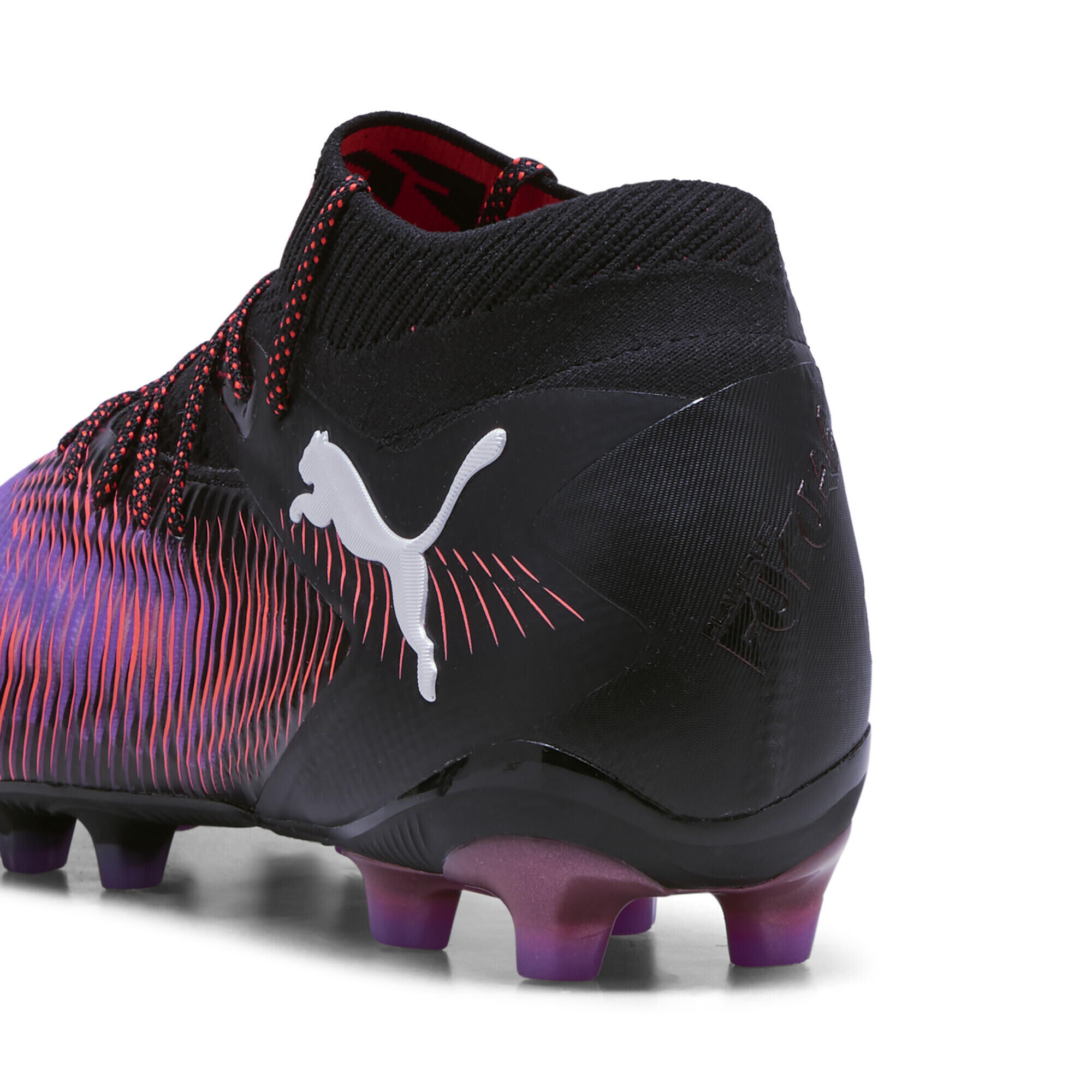 FUTURE 8 ULTIMATE AG voetbalschoenen PUMA Black White Glowing Red 4/7