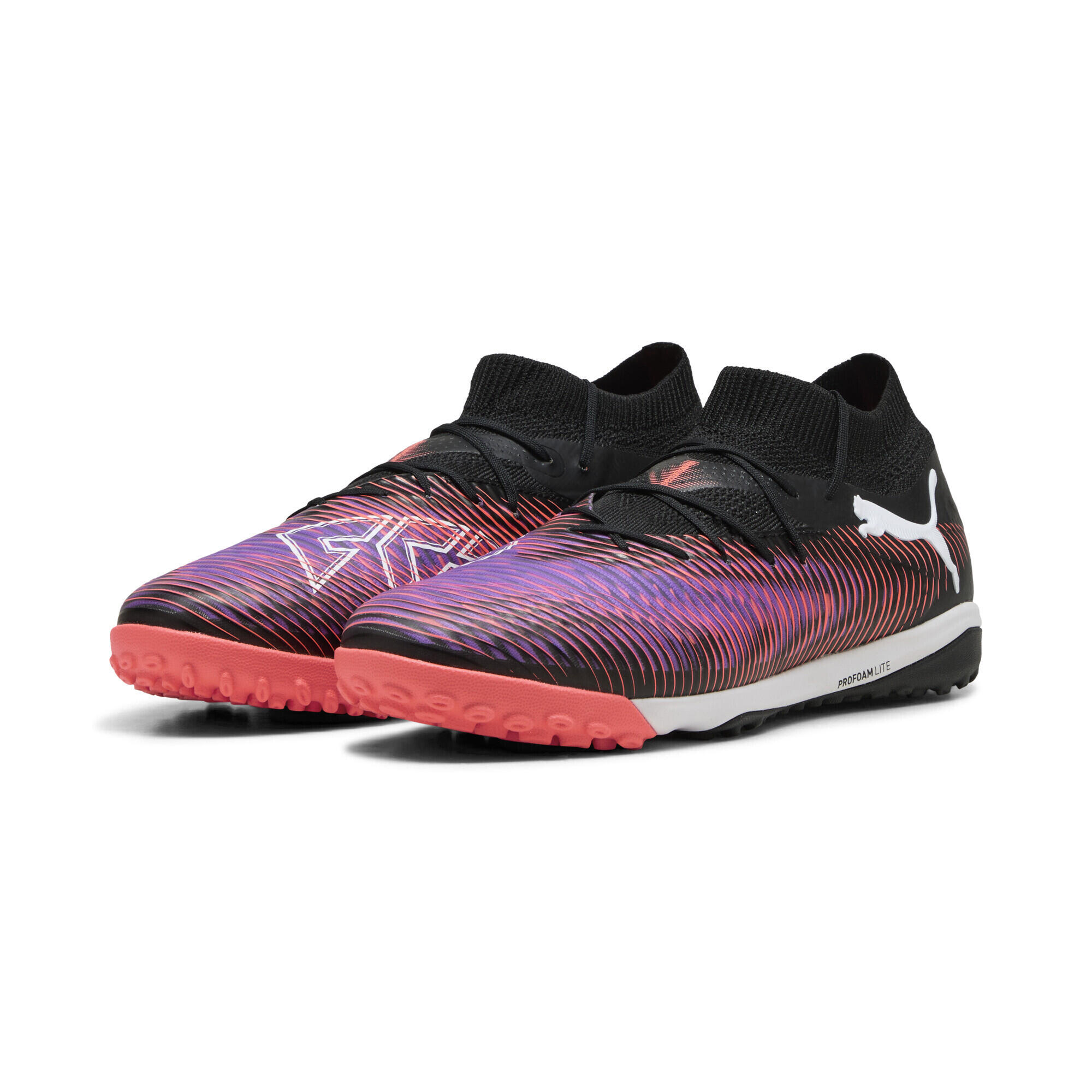 Buty piłkarskie FUTURE 8 PRO Cage PUMA Black White Glowing Red