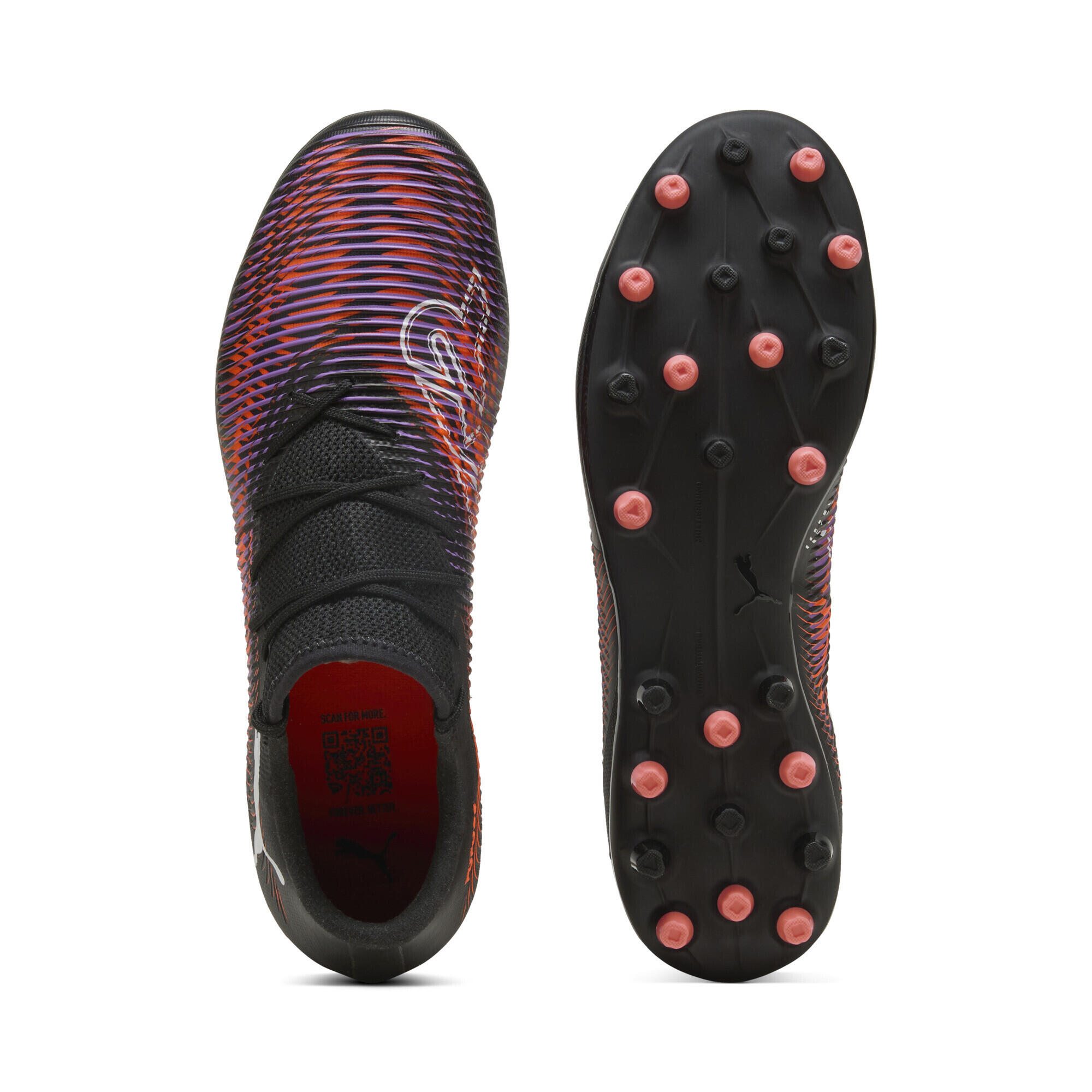 FUTURE 8 MATCH MG lage voetbalschoenen PUMA Black White Glowing Red 6/7