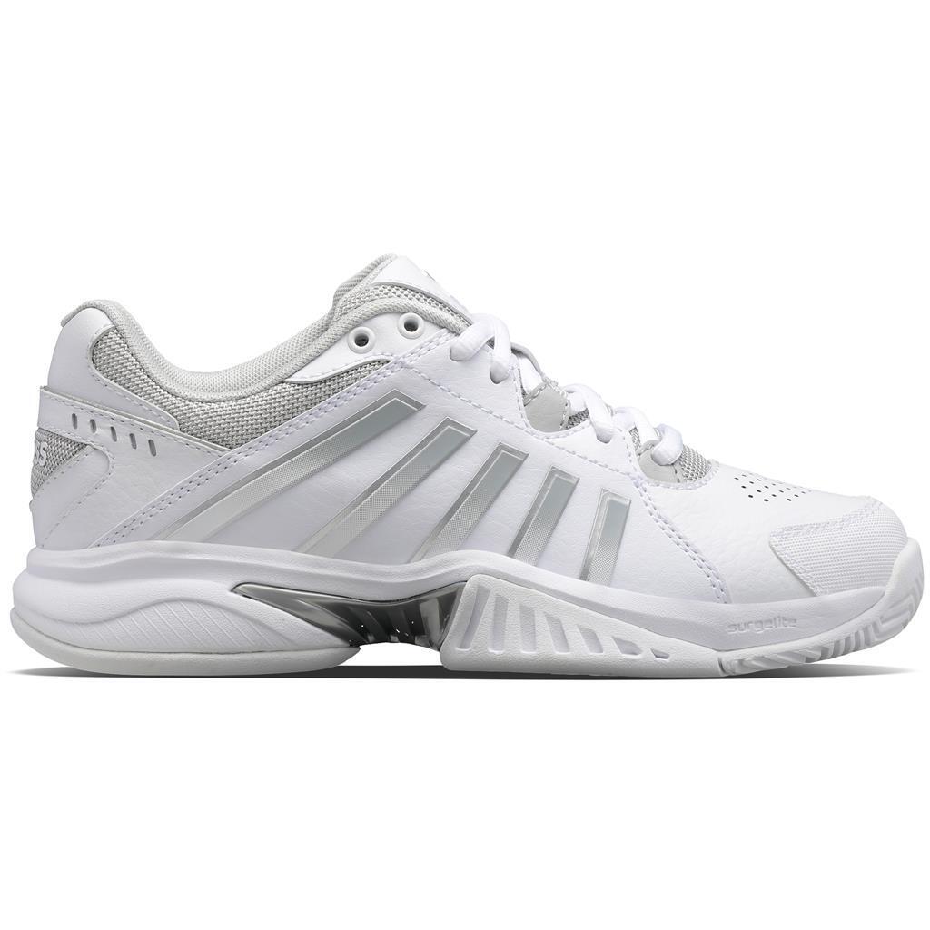 K-swiss - Chaussures De Tennis Femme K-swiss Receiver V - Chaussures De Sport - Blanc|gris - 39,5 - Decathlon
