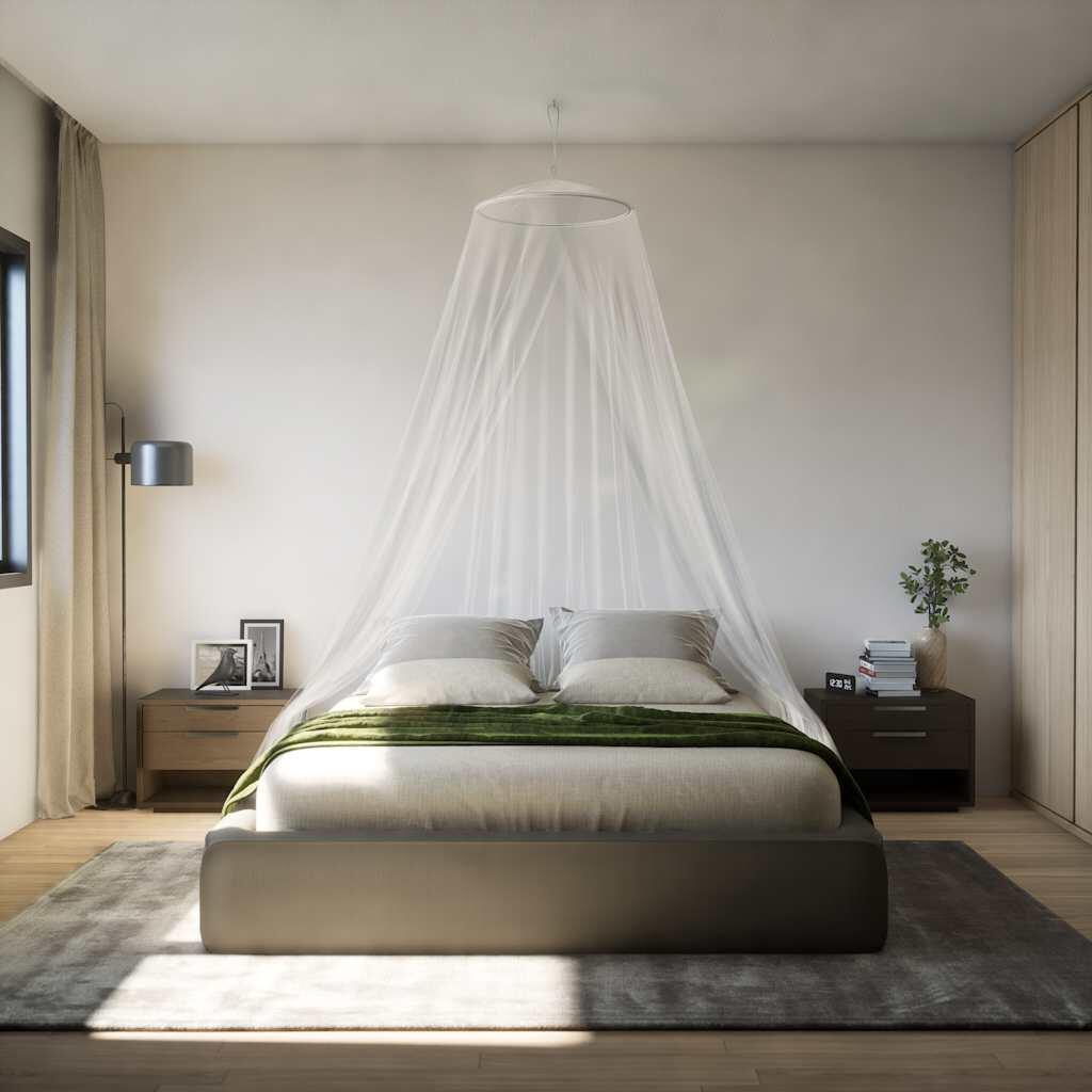 Mosquitera para cama VidaXL 220 malla 56x56x220 cm blanca 3/4