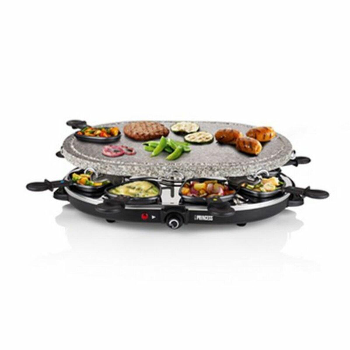 Piastra da Cucina Princess 8 Oval Stone Grill Party Nero 4/5