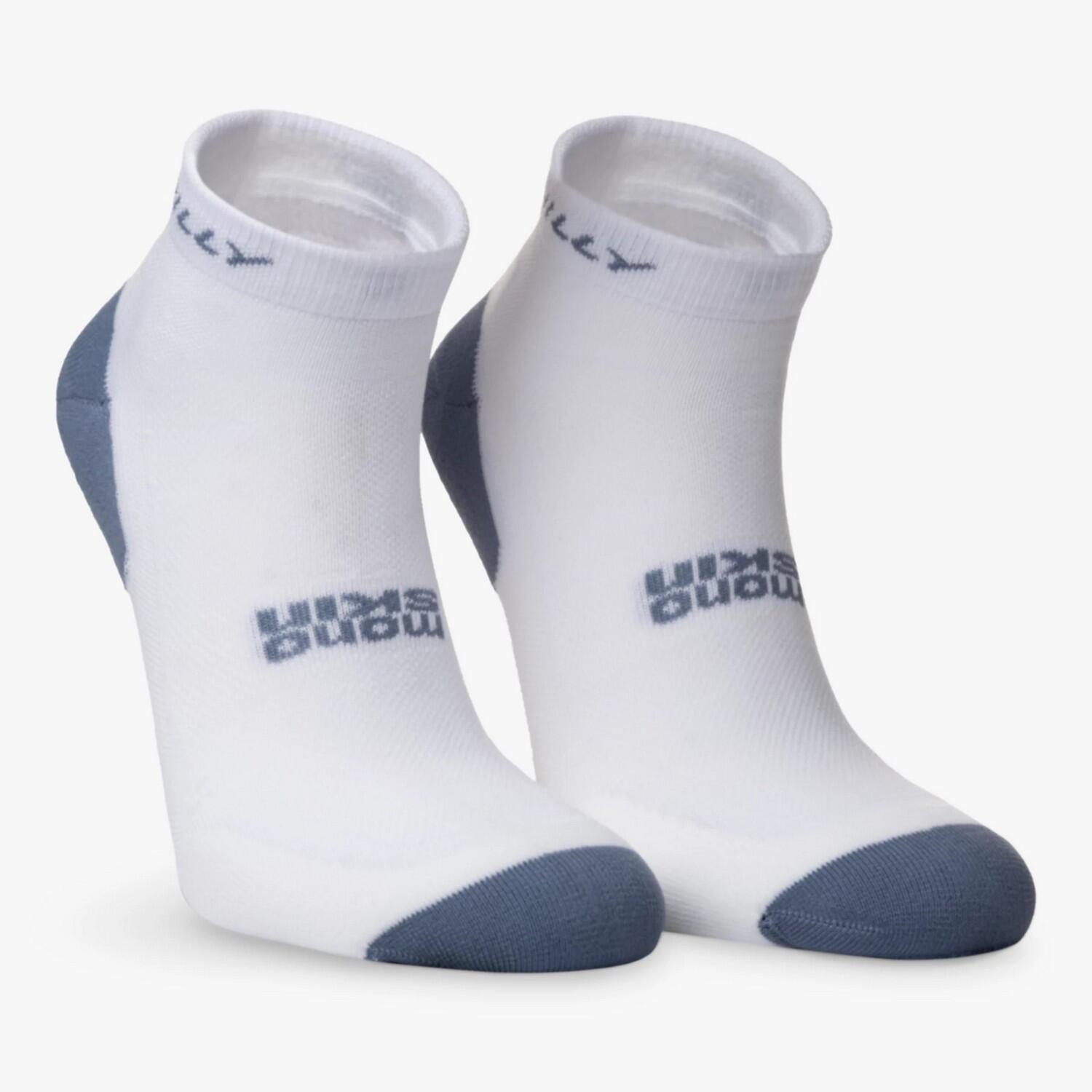 Mens Active Ankle Socks (Pack of 2) (White/Black/Grey) 2/4