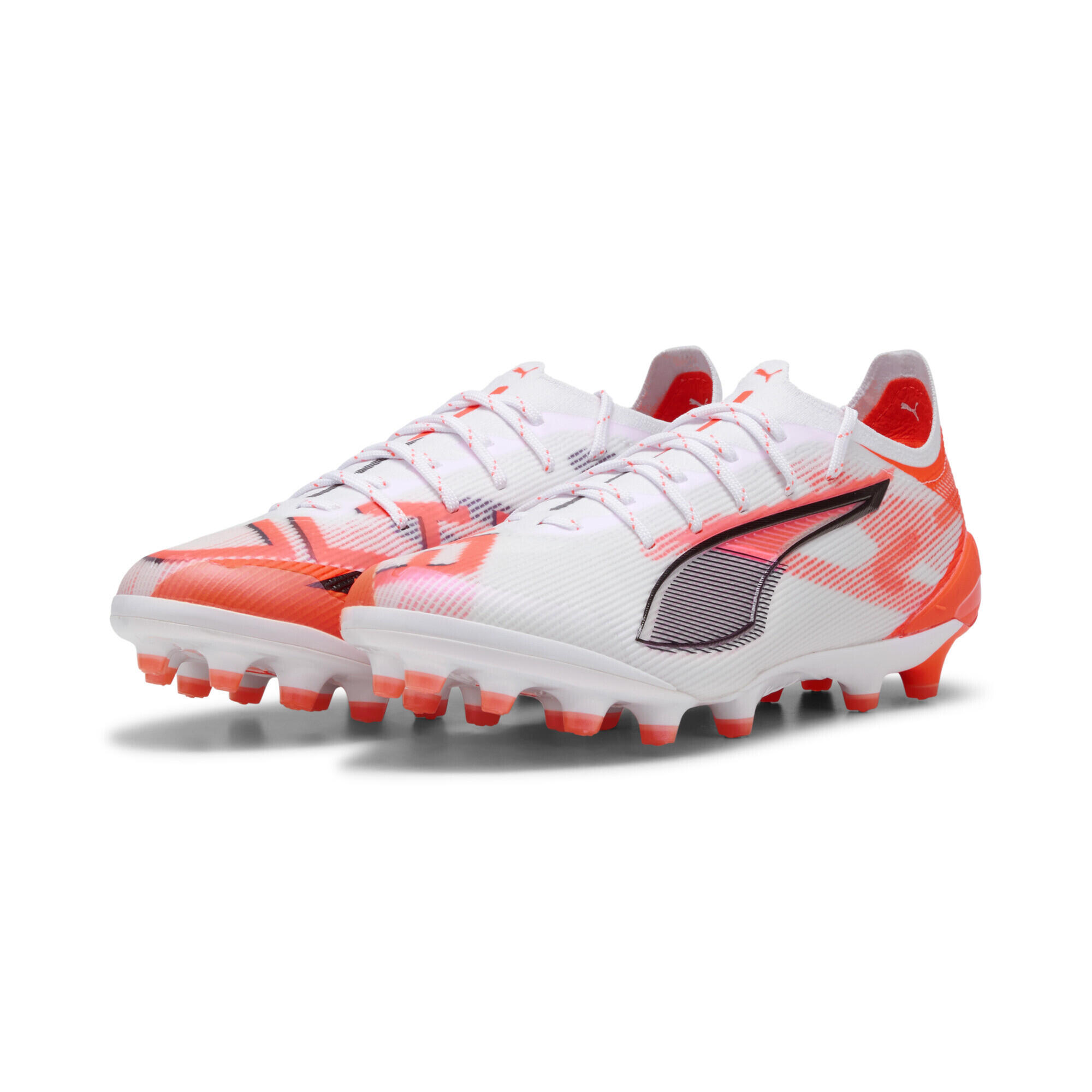 ULTRA 5 ULTIMATE AG voetbalschoenen voor dames PUMA White Black Glowing Red 2/7