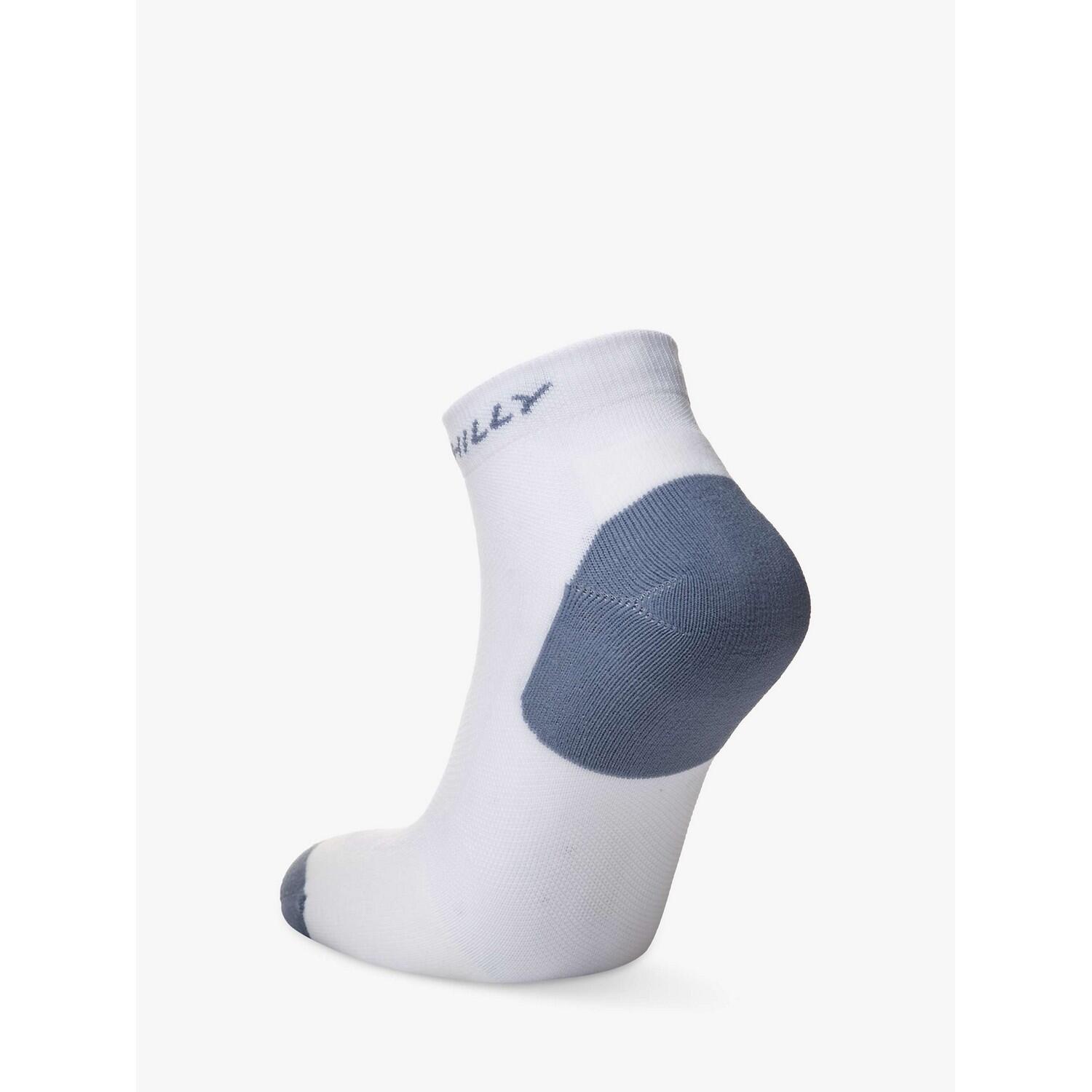 Mens Active Ankle Socks (Pack of 2) (White/Black/Grey) 3/4