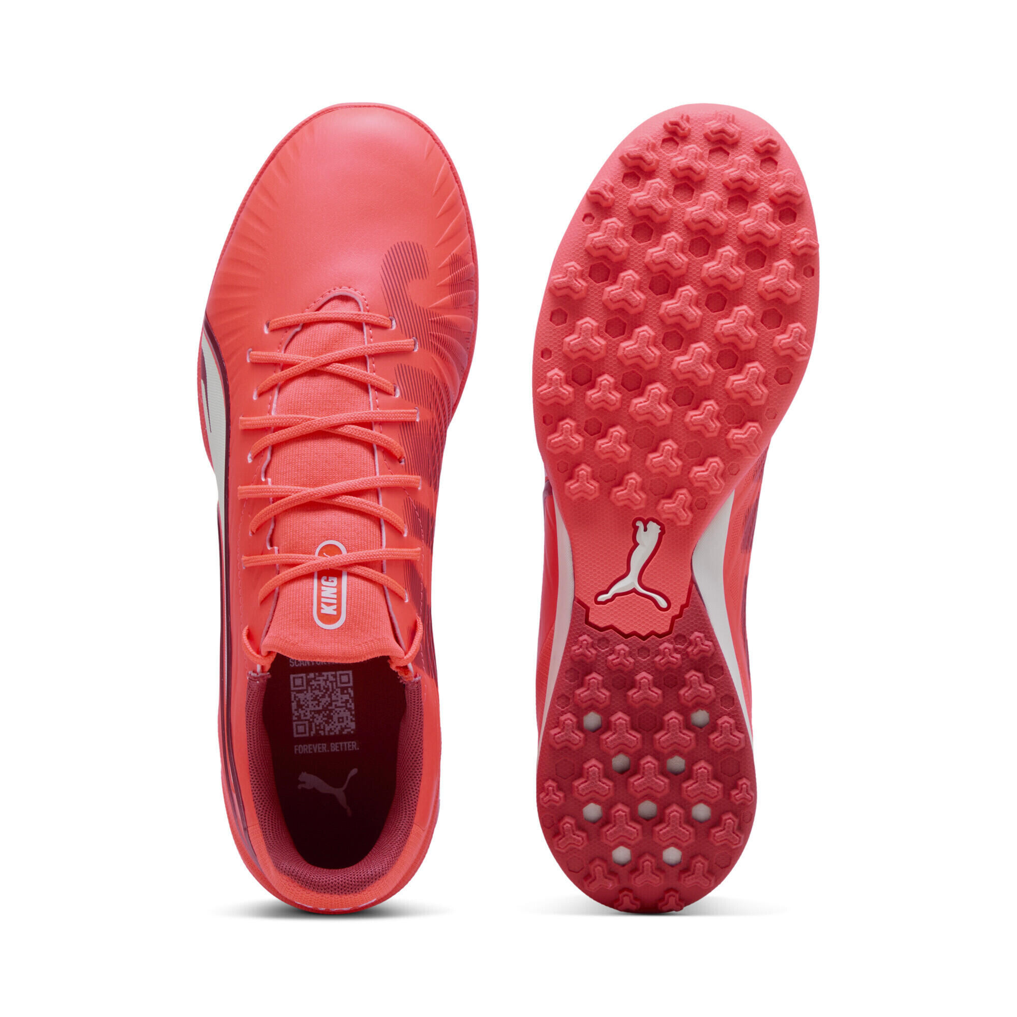 Scarpe da calcio KING MATCH TT unisex PUMA Glowing Red White Fire 4/7