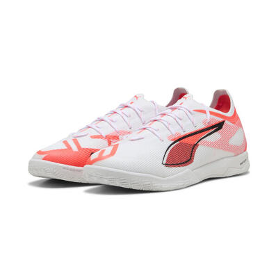Botas de fútbol ULTRA 5 PRO COURT PUMA White Black Glowing Red