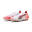 Ghete fotbal adulți Ultra 5 Ultimate MG PUMA White Black Glowing Red