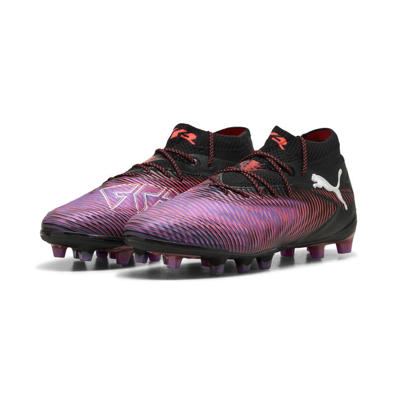 Damskie buty piłkarskie FUTURE 8 ULTIMATE AG PUMA Black White Glowing Red