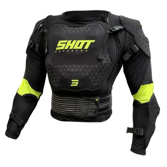 Gilet Shot Optimal 2.0 Nero/Giallo Neon - Adulto