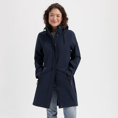 Erika dames - softshell jas - waterdicht - navy