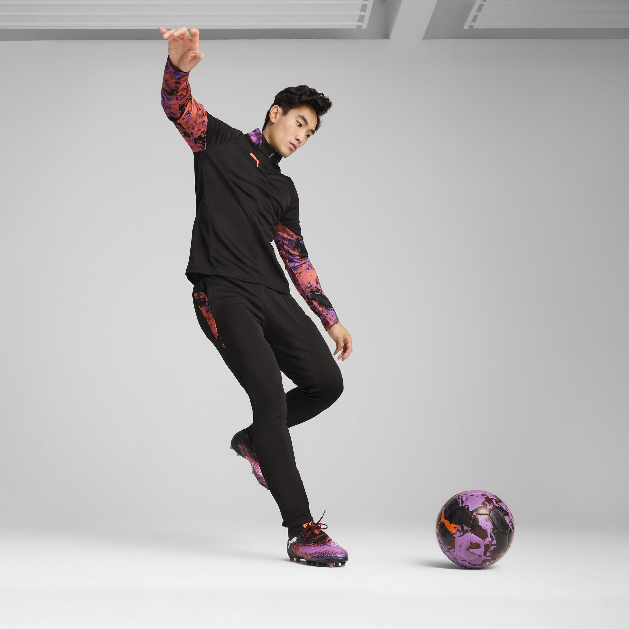 IndividualCUP voetbaltop met kwartrits voor heren PUMA Black 4/7