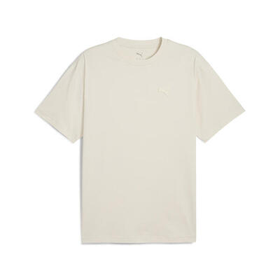 Essentials elevated uniseks t-shirt puma alpine snow white