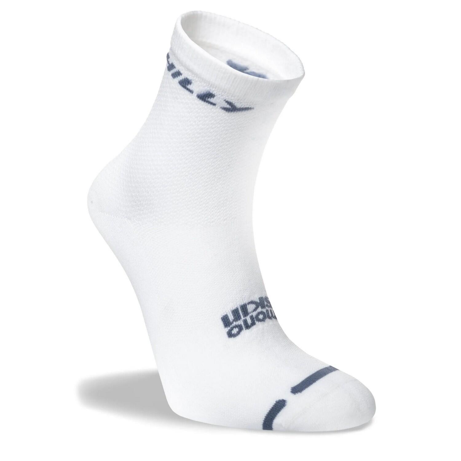 Mens Active Ankle Socks (White/Grey) 4/4