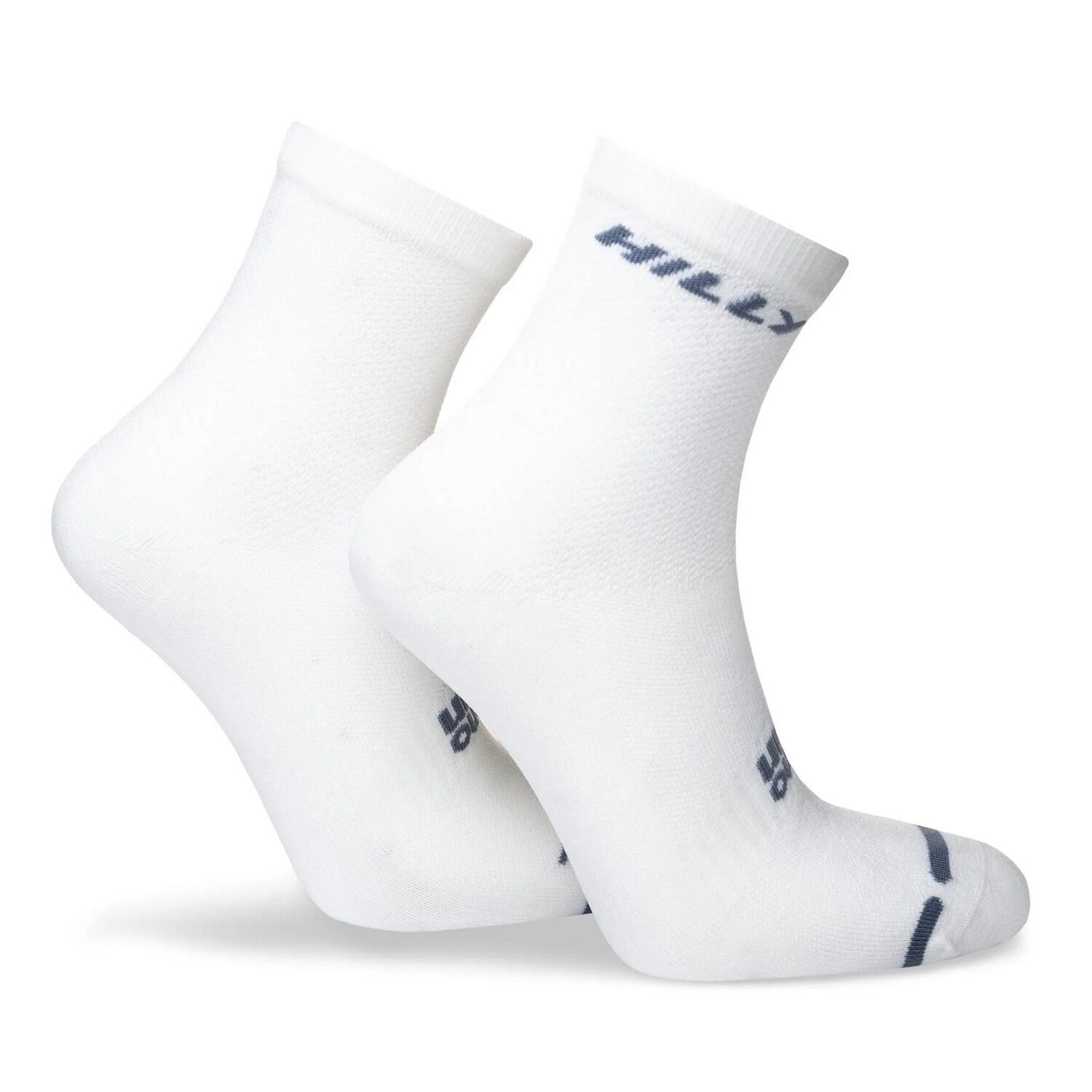 Mens Active Ankle Socks (White/Grey) 2/4