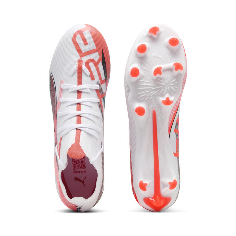 Chaussures de football ULTRA 5 MATCH+ FG/AG Femme PUMA White Black Glowing Red