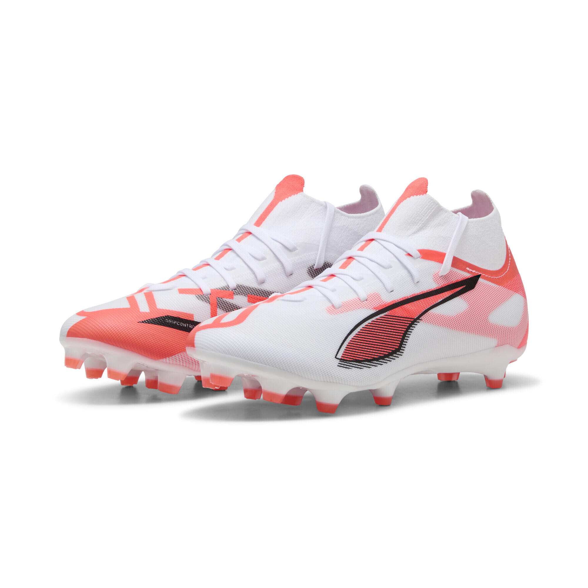 PUMA ULTRA 5 MATCH+ FG/AG voetbalschoenen voor dames PUMA White Black Glowing Red