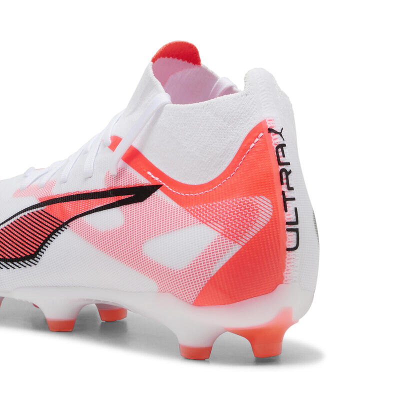 Chaussures de football ULTRA 5 MATCH+ FG/AG Femme PUMA White Black Glowing Red
