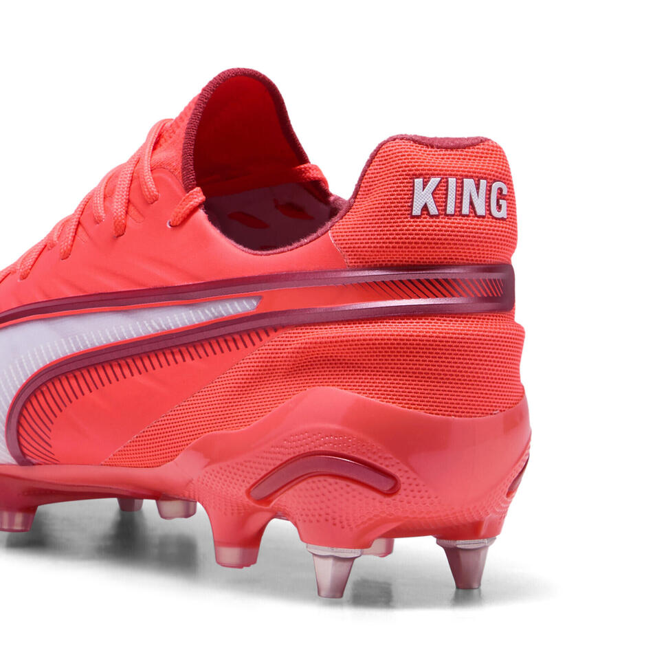 Buty piłkarskie KING ULTIMATE MxSG PUMA Glowing Red White Fire