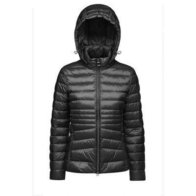 Daunenjacke mit Kapuze und Reißverschluss. Damen Geox Jaysen