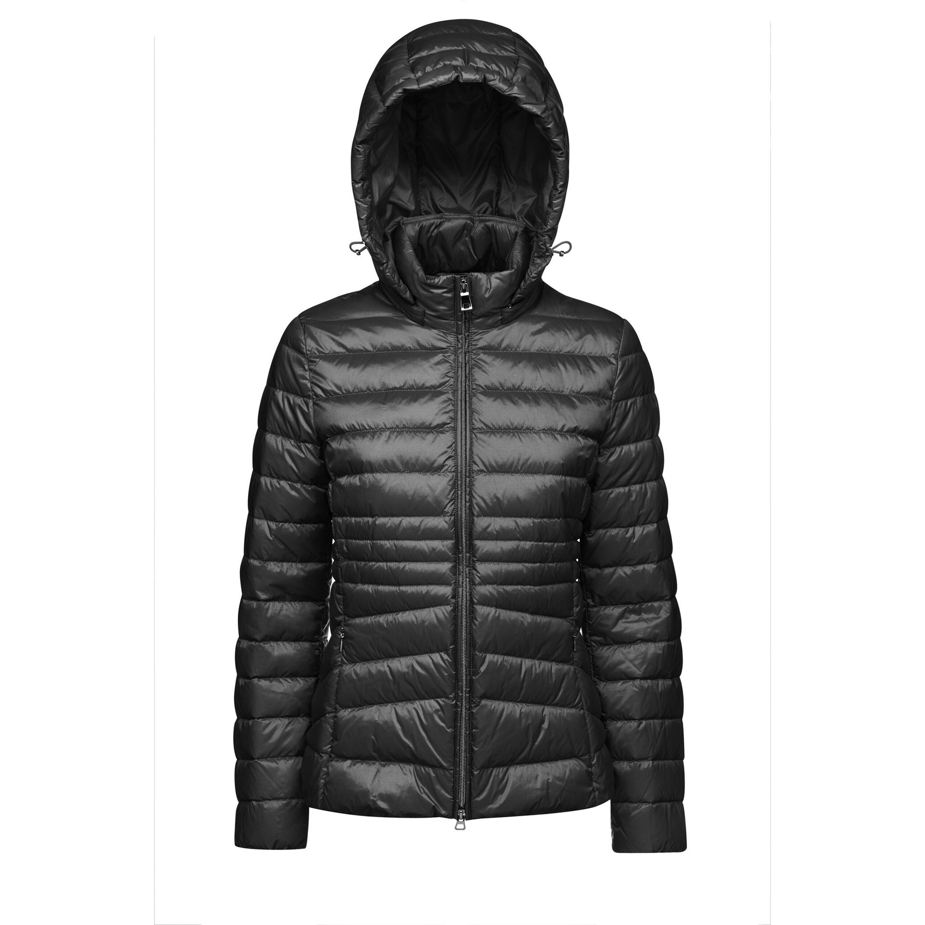 Geox - Doudoune À Capuche Zippé Femme Geox Jaysen - Doudoune Synthétique - Noir - 42 M/l - Decathlon