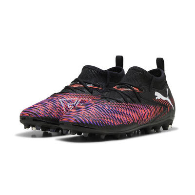 Botas de fútbol FUTURE 8 MATCH MG Niños PUMA Yellow Alert Black Sun Struck Pink