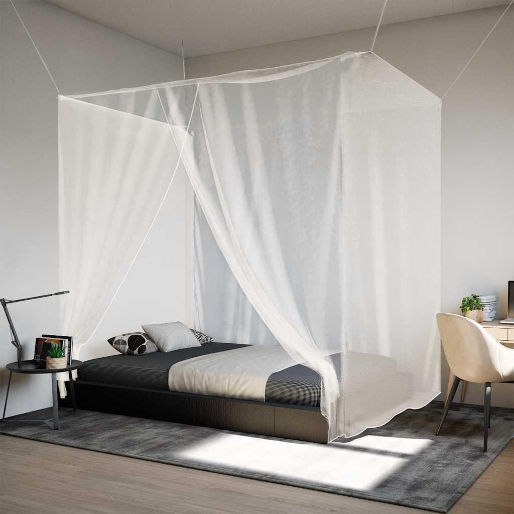 Mosquiteiro suspenso VidaXL 220x120x150 cm branco 3/4