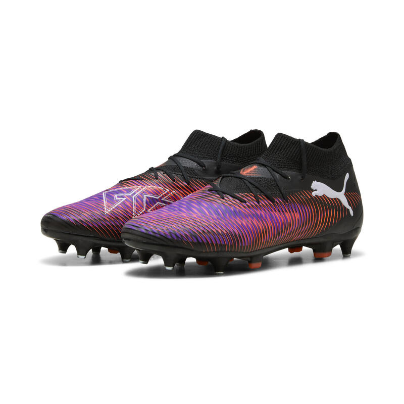 Chaussures de football FUTURE 8 PRO MxSG Unisexe PUMA Black White Glowing Red