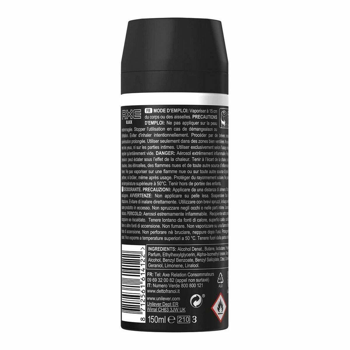 Desodorizante em Spray Axe Black 150 ml 3/3