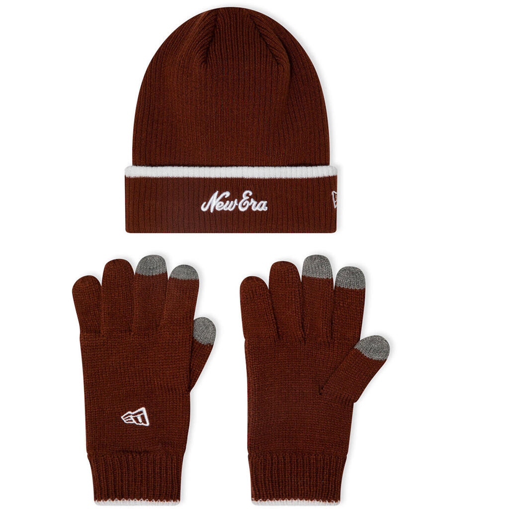 New Era Red E-Touch Hat & Gloves Set