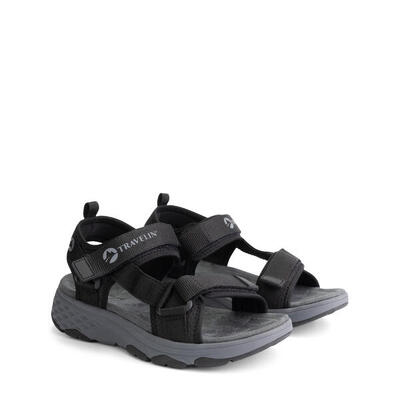 Angvik dames - wandelsandalen - zwart