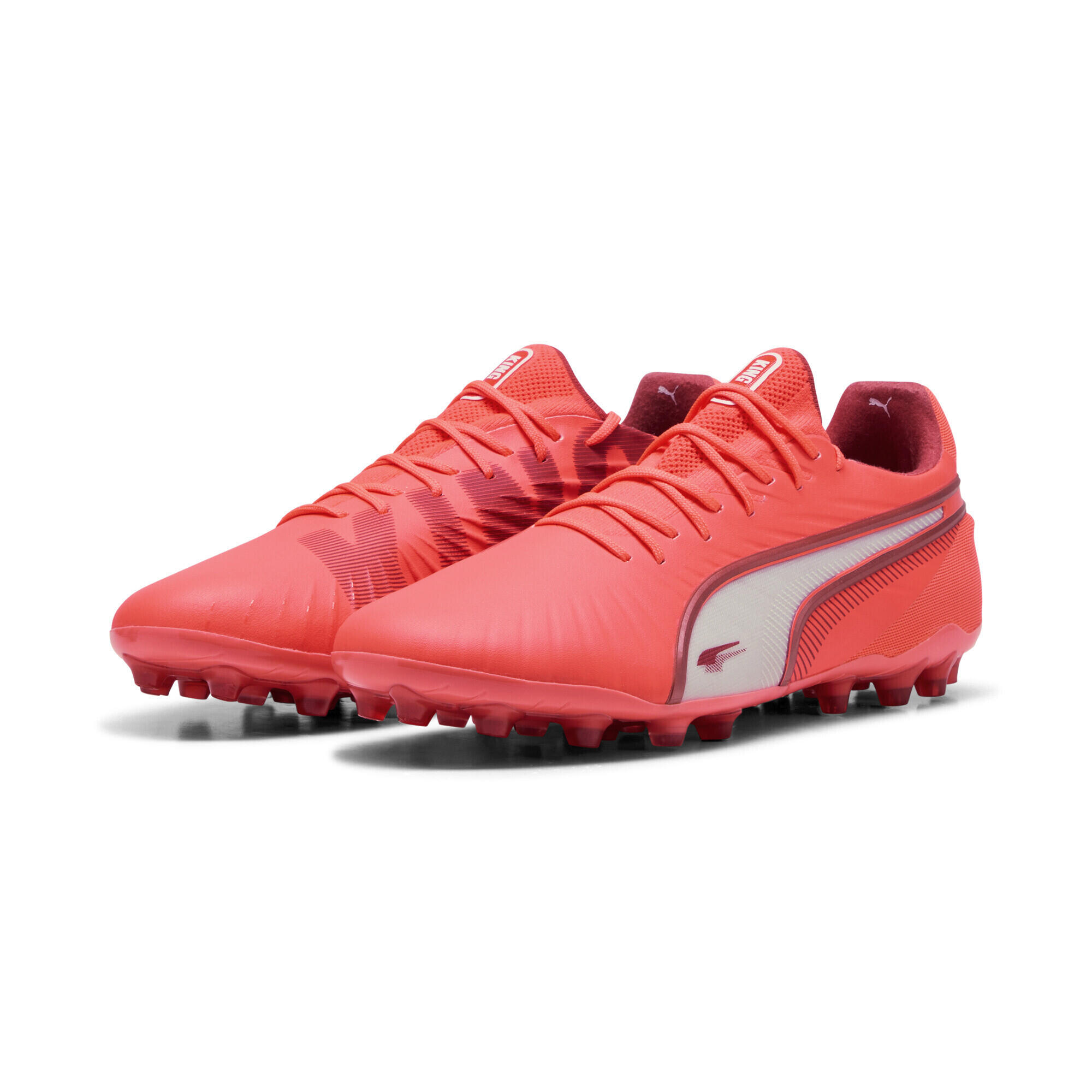 PUMA KING ULTIMATE MG voetbalschoenen PUMA Glowing Red White Fire