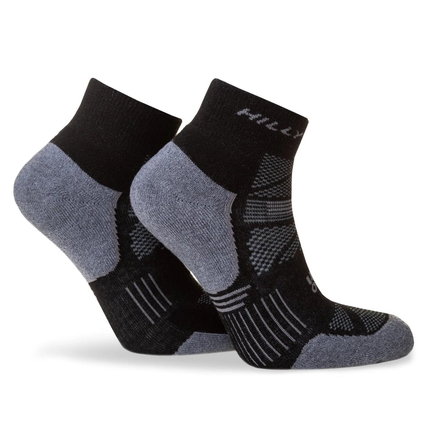 Mens Supreme Ankle Socks (Black/Grey Marl) 2/4
