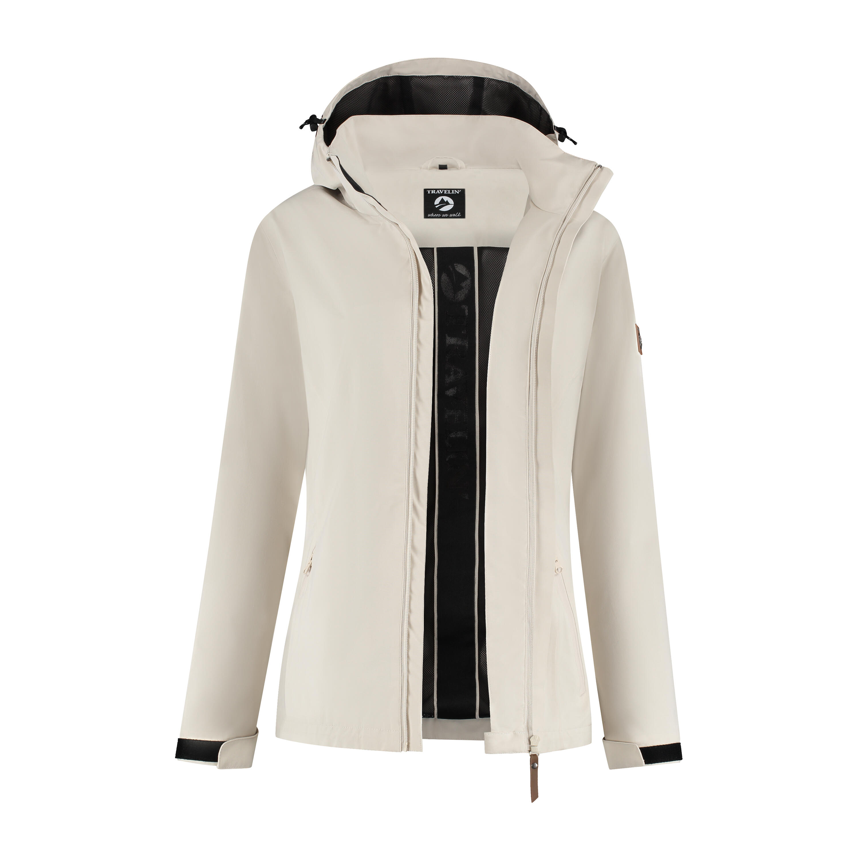 Alva Femme - Veste hardshell - Imperméable - Sable 6/6