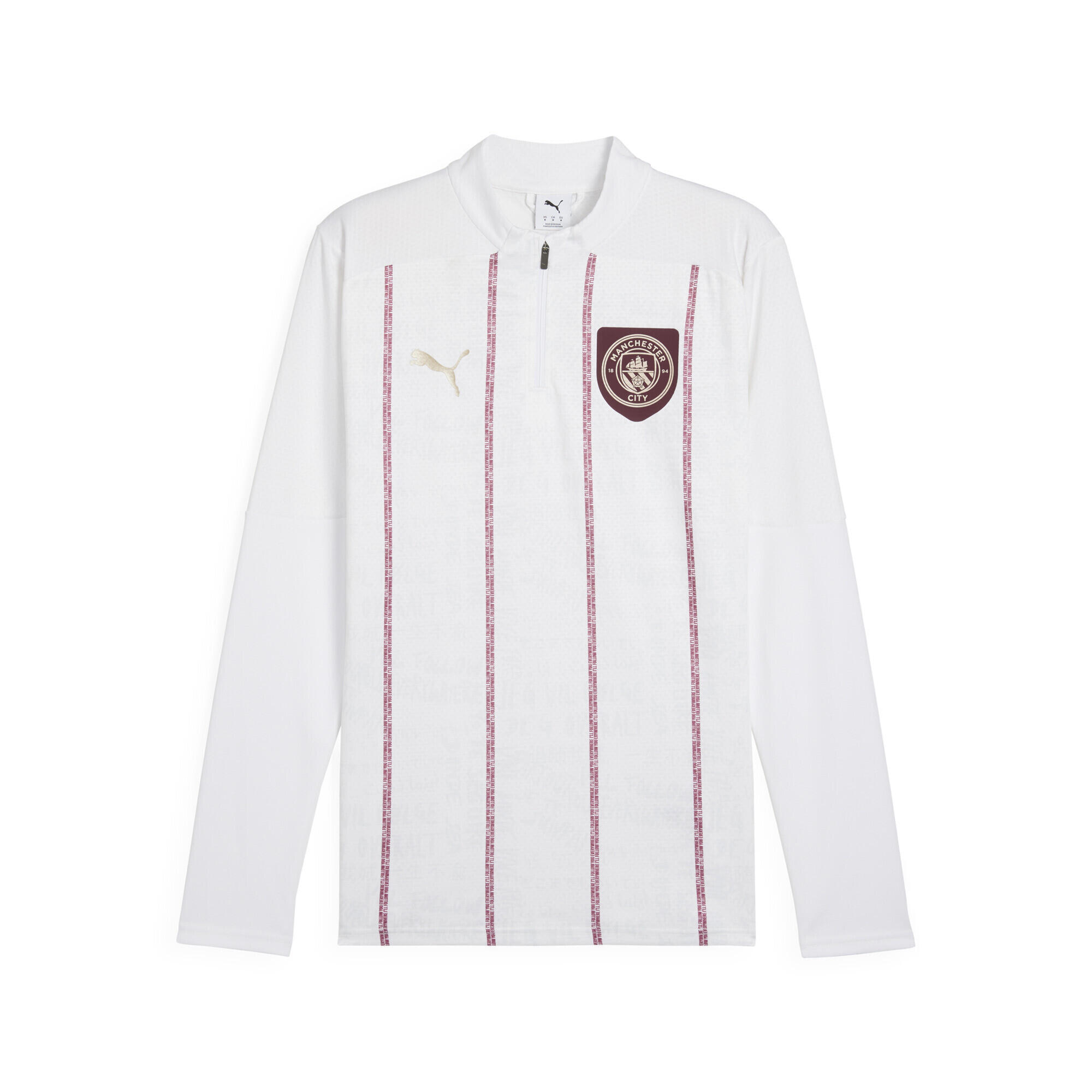 PUMA Pánské běh tričko s krátkým rukávem PUMA White Dark Jasper Red