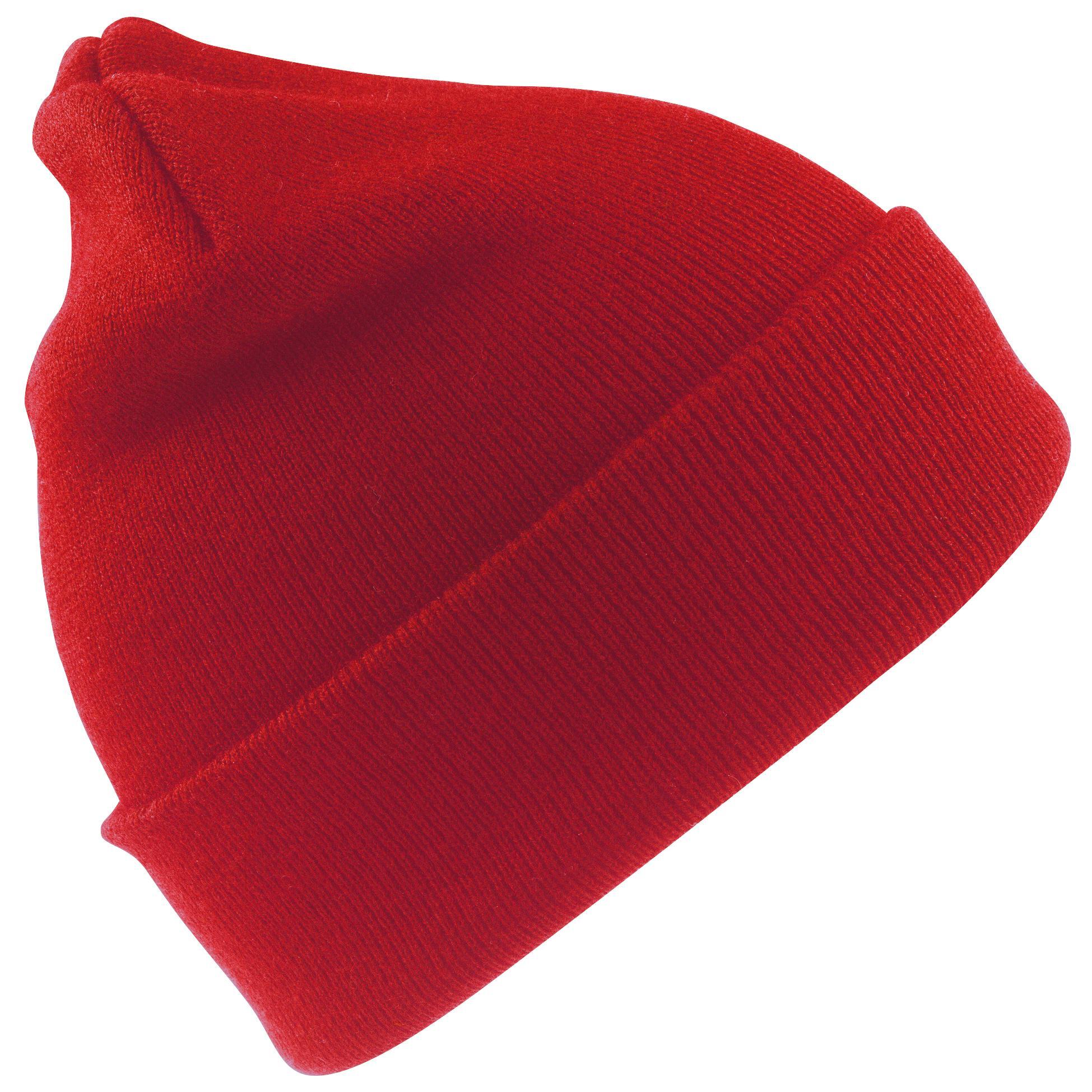 Chapéu de Inverno/Ski de malha de lã pesada (Vermelho) 2/3