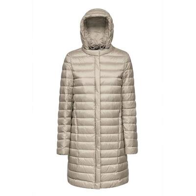 Daunenjacke mit Kapuze und Reißverschluss. Damen Geox Jaysen