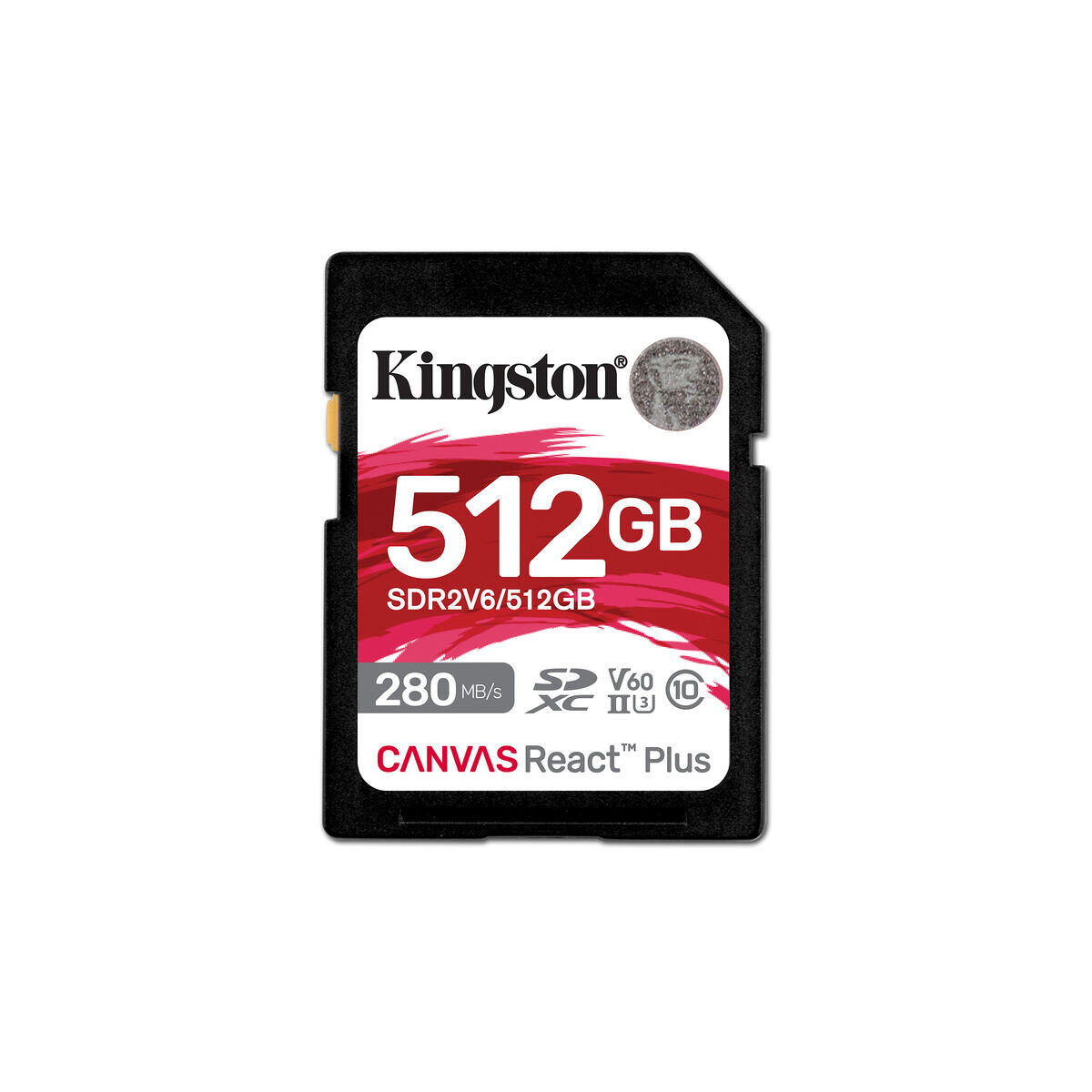 Cartão de Memória SDXC Kingston Technology Canvas React Plus 512 GB