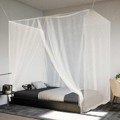 VidaXL Zanzariera Sospesa 156 Maglie 220x200x210 cm Bianco
