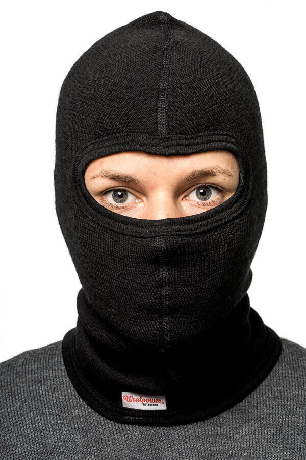 Woolpower Balaclava 200 - Schwarz 2/3